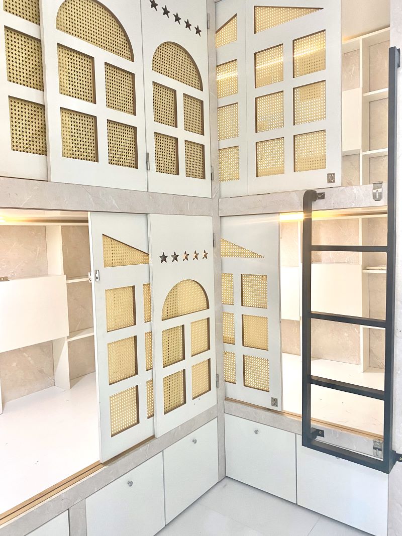 Mẫu Sleepbox ứng dụng tại sân vận động