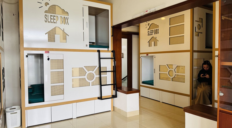 Sleepbox cho homestay du lịch bụi