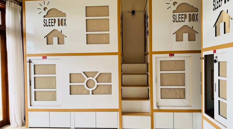 Thi công Sleepbox tích hợp đèn LED