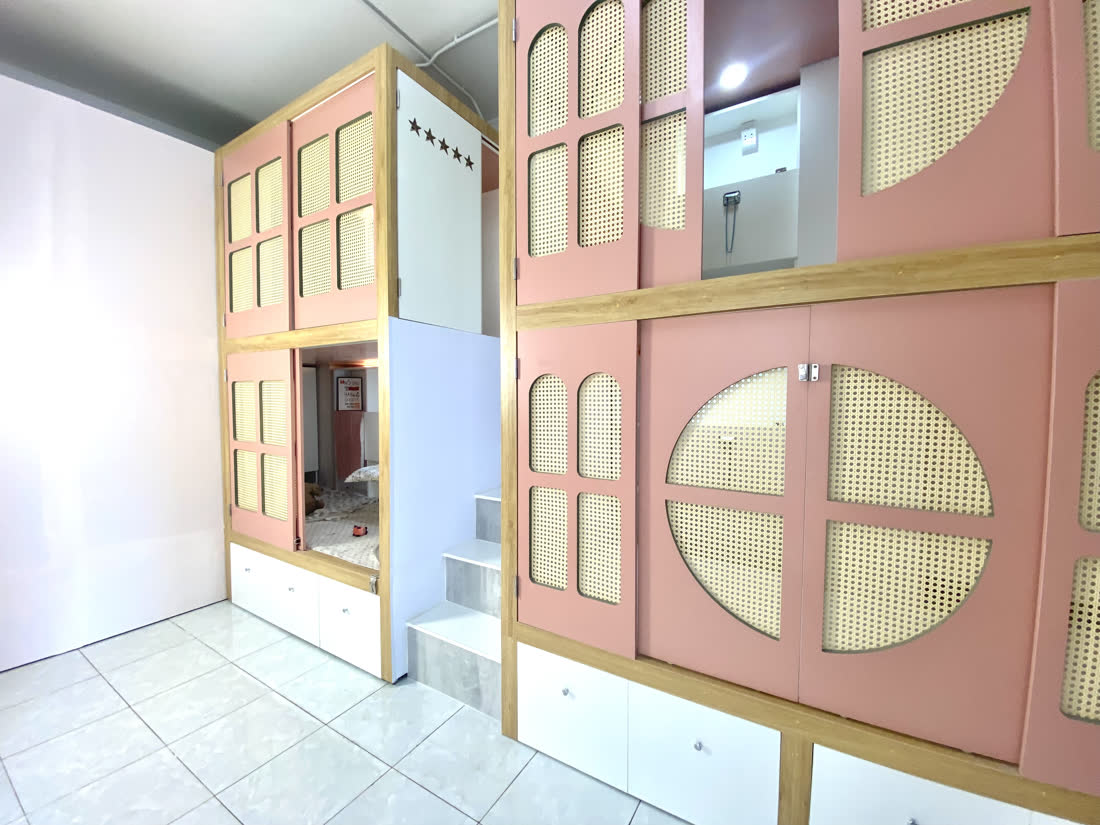 thiết kế căn hộ mini 20m2 - Gác lửng khi trần đủ cao