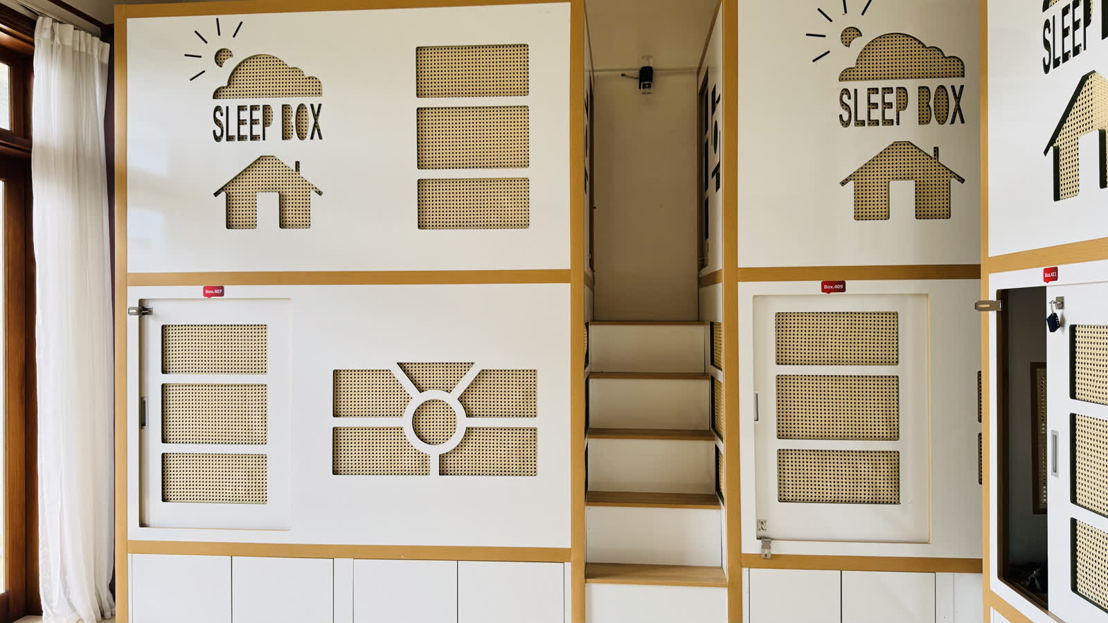 Toàn cảnh khu sleepbox vừa lắp xong