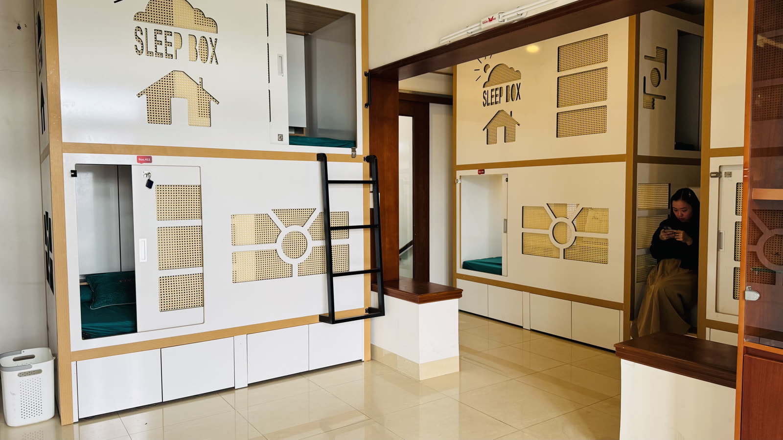 Đường ống kỹ thuật trong khu sleepbox