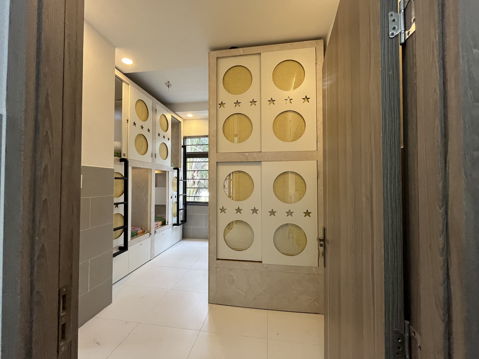 Khu sleepbox hoàn thiện với các khoang đồng bộ